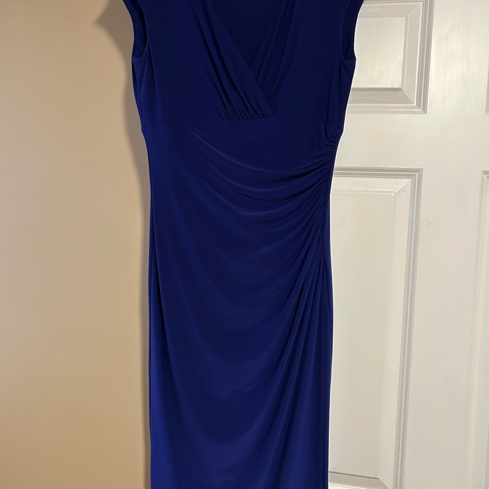 Ralph Lauren Blue Label Royal Blue Draped Dress